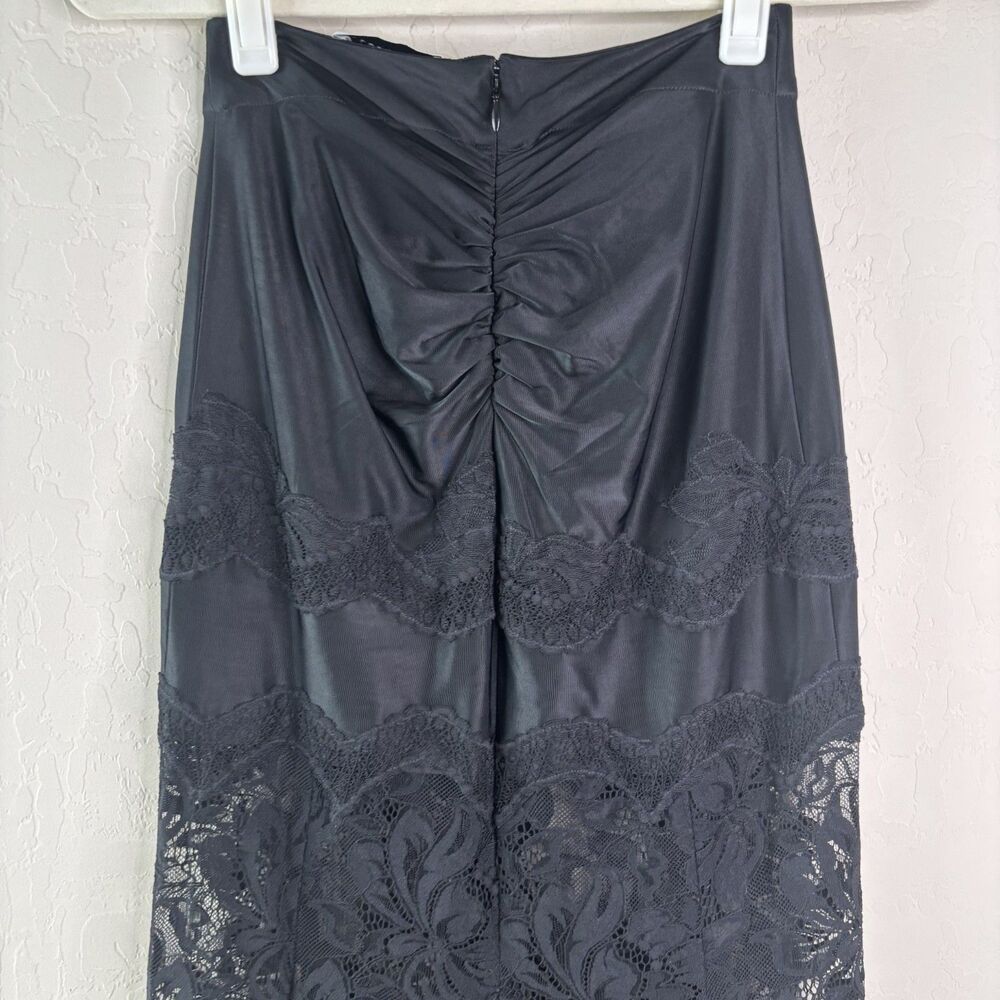 Paco Rabanne Black Lace Maxi Skirt - Picture 3 of 7